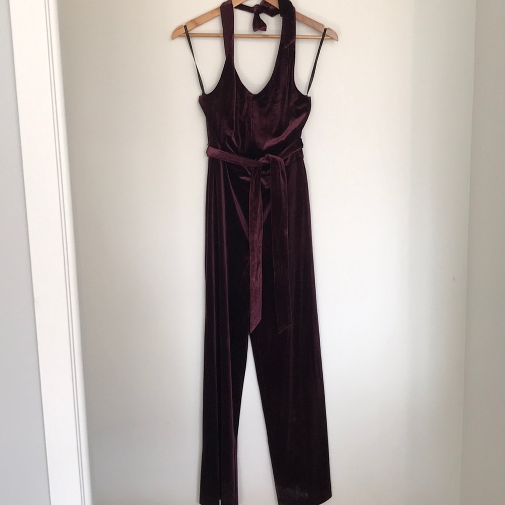 Purple velvet jumper